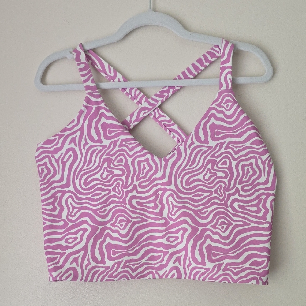 Cotton On Pink and White Print Top